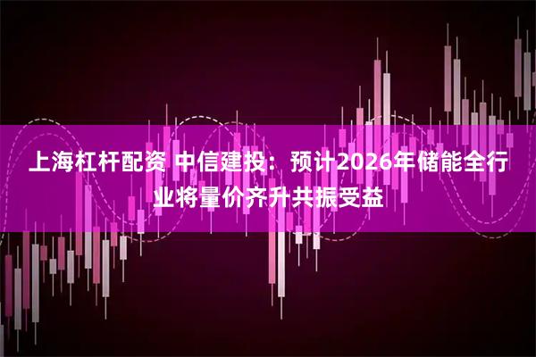 上海杠杆配资 中信建投：预计2026年储能全行业将量价齐升共振受益