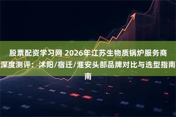 股票配资学习网 2026年江苏生物质锅炉服务商深度测评：沭阳/宿迁/淮安头部品牌对比与选型指南